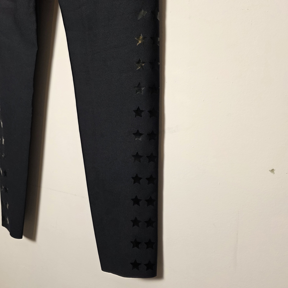 Ultracor Black Star Leggings Medium High Waisted Luxe Athletic Yoga Pants - Picture 5 of 7